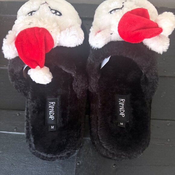 RIPNDIP Lord Santa Fuzzy Slippers Mens Medium DS NWT - Picture 5 of 7
